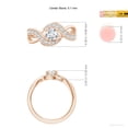 thumbnail image 5 of ANGARA Lab Grown Diamond Infinity Promise Ring for Women in 14K Rose Gold (Size-5.1mm| Color-F-G| Clarity-VS) | April Birthstone, Anniversary, Jewelry Gift for Women | Lab-Grown Diamond Ring, 5 of 7