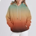 thumbnail image 2 of Wensltd Women's Printing Long Sleeve Hoodies Casual Tunic Pullover Sweatshirts with Pocket, 2 of 4