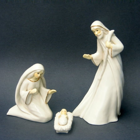Holy Family Porcelain - Set of 3 Porcelain Religious Holy Family Christmas Nativity Figures