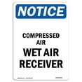 thumbnail image 1 of SignMission OS-NS-A-1824-V-10749 18 x 24 Po Panneau d'Affichage OSHA - Récepteur d'Air Humide à Air Comprimé, 1 of 1