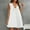White, variant on Ovbmpzd Women's Dresses Sleeveless Brown Midi Dress V Neck Knee Length Dresses Womens Formal Dresses L