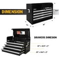 thumbnail image 4 of Olympia Tools 26-Inch Portable Metal Tool Chest with Drawers, Lockable Garage Toolbox Organizer, 4 of 9