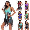 thumbnail image 5 of VerPetridure Plus Size Two Piece Swim Dress with Shorts for Women Mesh Tankini Swimsuits Flowy V Neck Bathing Suits, 5 of 5