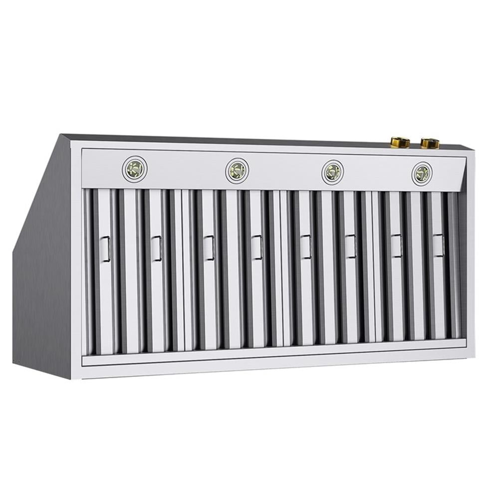 Pemberly Row 48" 6.7. Dual Fuel Range Natural Gas & Under Cabinet Range Hood
