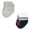 thumbnail image 4 of Luvable Friends Infant Boy Newborn and Baby Terry Socks, Nautical, 6-12 Months, 4 of 8