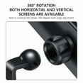 thumbnail image 5 of Rear Seat Bracket Double Hook For Tesla Model Y Model 3 ABS Non-Slip Stable Car Tablet Holder 360° Rotation Adjustable Headrest Mount, 5 of 18