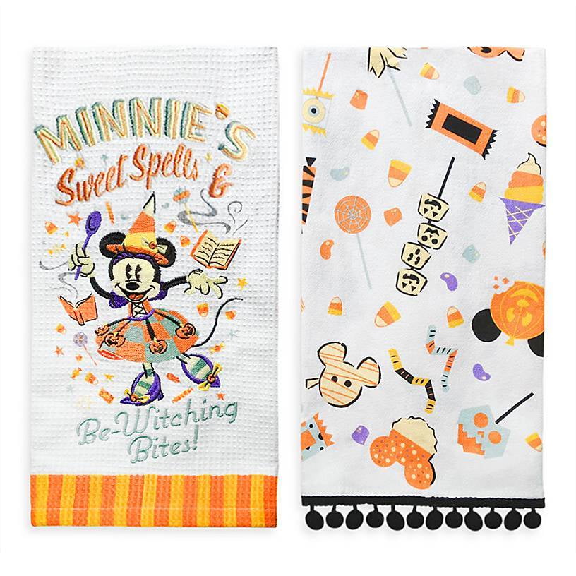 DISNEY HALLOWEEN MICKEY MINNIE MOUSE WITCH Oven Mitt WITCH Pot Holder Set NEW 