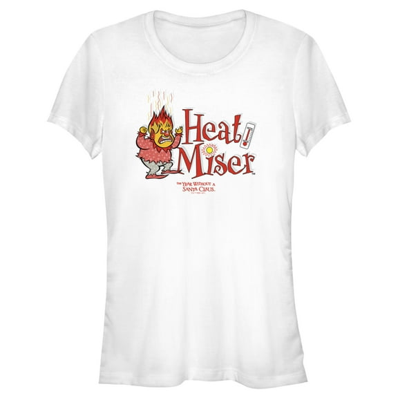Junior's The Year Without a Santa Claus Heat Miser Graphic Tee White Large