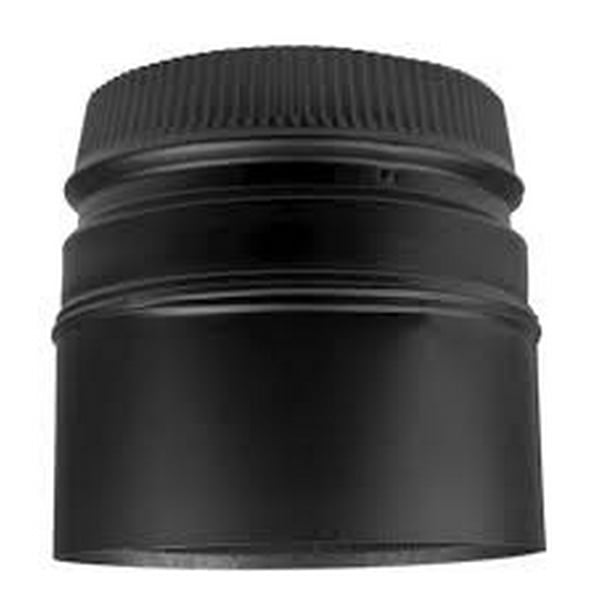 DVL/Durablack Stove Adapter Double Wall Black Stove Pipe7" Walmart