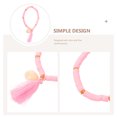 thumbnail image 4 of 1 pulsera que combina con todo, joyería de arcilla polimérica, pulsera con flecos de concha para mujer, 4 of 8