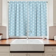 thumbnail image 2 of Ambesonne Easter Bunny Kitchen Curtains, Bunny Cartoon, 55"x45", Blue Cadet Blue, 2 of 3
