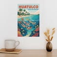 thumbnail image 3 of Snorkeling Reef Wall Art Playa San Agustin Mexico Retro Travel Poster Vintage Tropical Underwater Canvas Poster, 3 of 8