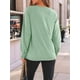 thumbnail image 5 of Blusas de Larga para Mujer, con Cuello Redondo Plisado, Informales, de Negocios, Ropa de Moda. Verde XXL, 5 of 8