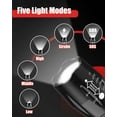 thumbnail image 4 of Work Light, Bright Tactical Flashlights High Lumens with 5 Modes, Waterproof Focus Zoomable Flash Light, Portable Flashlight for Job Site Lighting, Camping, Hiking, Outdoor, Home, 4 of 10