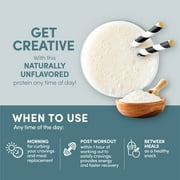 Designer Wellness, Designer Whey, Natural 100% Whey Protein Powder with Probiotics, Fiber, and Key B-Vitamins for Energy, Gluten-Free, Unflavored, 2lb
