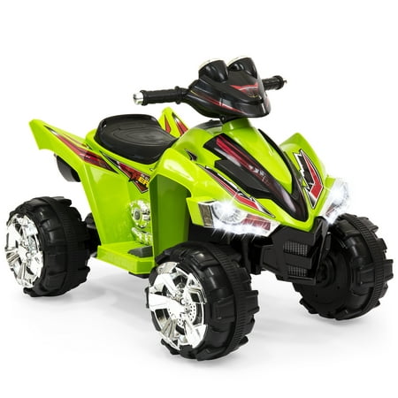 Best Choice Products Kids 12V Battery Powered Ride On Toy Car 4-Wheeler Quad ATV w/ LED Headlights, Forward and Reverse Gears, 2MPH Maximum Speed - (Best Horseback Riding Sedona)