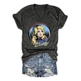 thumbnail image 2 of Women's Dolly Shirts Country Music Legend T-Shirt Crewneck Short Sleeve Shirt Vintage Graphic Tee Loose Fit T-Shirt Fall Fashion Tops L, 2 of 7