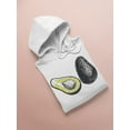 thumbnail image 3 of Avocado Pieces Set Hoodie Men -Image by Shutterstock, Male Medium, 3 of 4
