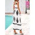 thumbnail image 2 of Vestido PRETTYGARDEN 2025 Maxi Floral sin Mangas Blanco XXL, 2 of 8