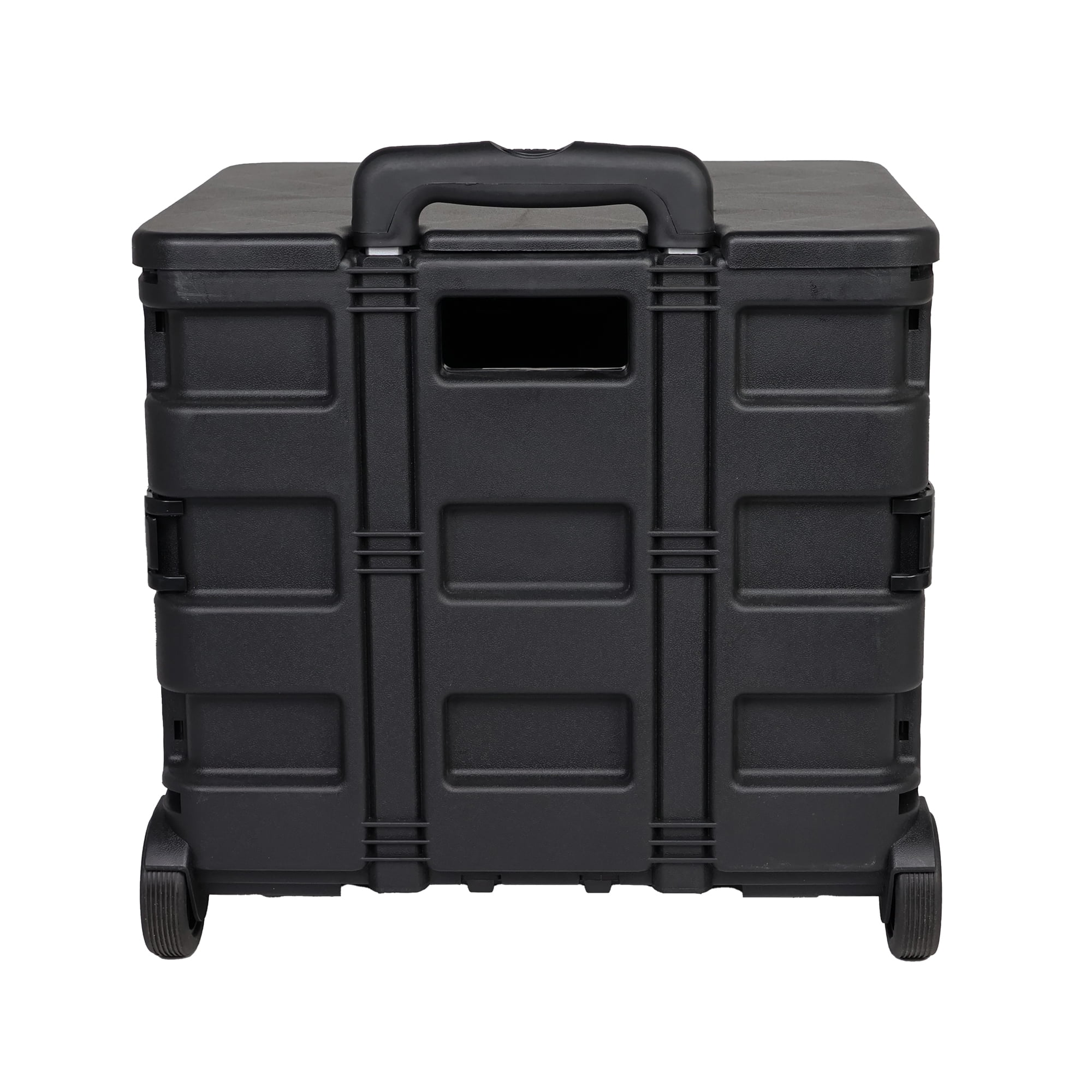 Everything Mary Collapsible Plastic Rolling Cart for Crafts & Hobby Supplies, Black