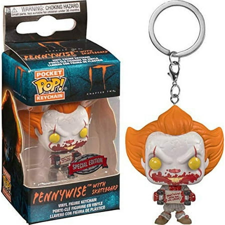 Funko Pop Keychain: Horror It - Pennywise with Skateboard
