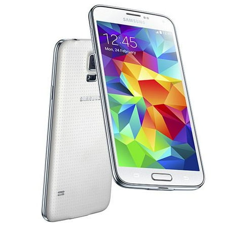 SamsungGalaxy S5 SM-G900H Shimmery White 5.1 Inch Touch Screen Mobile Phone w/ 16.0 MP Camera