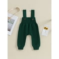thumbnail image 4 of CIYCuIT Toddler Baby Girls Boys Knitted Jumpsuit Overalls Sleeveless Solid Color Suspender Romper Pants Infant Casual Daily Clothes 6M 9M 12M 24M 3T, 4 of 9