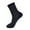 Navy, variant on HNMKIU Men's Performance Polyester Mid Crew Socks with Half Cushion Comfort for Daily Wear and Coffee,One Size