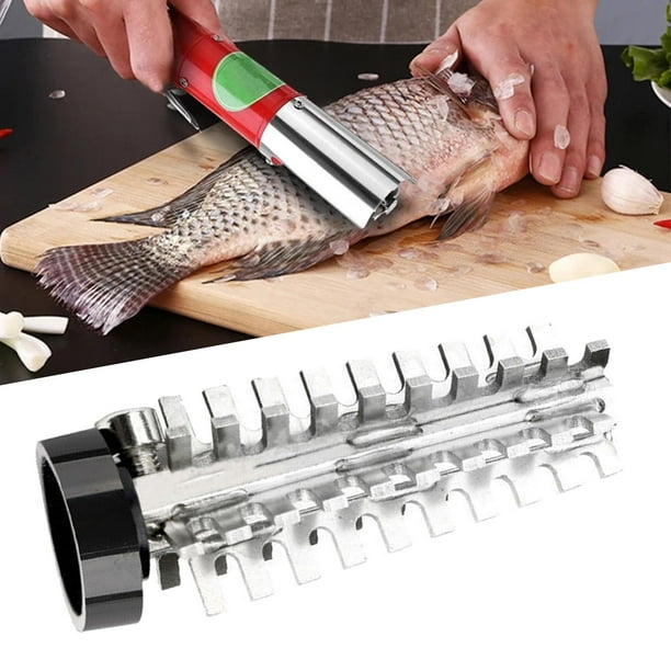 de de pescado eléctrico de acero inoxidable, herramienta de limpieza de s de repuesto Estilo C Soledad Escalador eléctrico