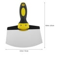 thumbnail image 2 of Tineasur Scrapers Curved Scraper Tool Stainless Steel 1Pcs For Drywall, 2 of 8