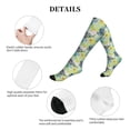 thumbnail image 5 of Lsque Shell Clam Pattern Sport Compression Socks for Men & Women 15-20 mmHg Knee High Nurse Pregnant Running Medical and Travel Athletic, 5 of 6