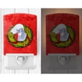 thumbnail image 2 of Bedlington Terrier Cristmas Wreath Ceramic Night Light, 2 of 2