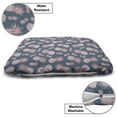 thumbnail image 3 of Tropical Pet Bed, Vintage Exotic Island Pineapples and Little Polka Dots in Pastel Tones, Resistant Pad for Dogs and Cats Cushion with Removable Cover, 24" x 39", Rose and Slate Blue, by Ambesonne, 3 of 4