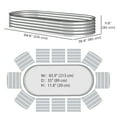 thumbnail image 3 of Outsunny Raised Garden Bed, 7' x 3' x 1' Galvanized Planter Box, Silver, 3 of 9