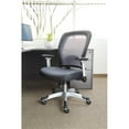 thumbnail image 2 of Scranton & Co Contemporary Fabric Adjustable Air Grid Back Office Chair in Gray, 2 of 12