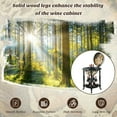 thumbnail image 5 of Gymax 22'' Globe Wine Bar Stand Movable 16th Century Liquor Bottle Shelf Cart, 5 of 10