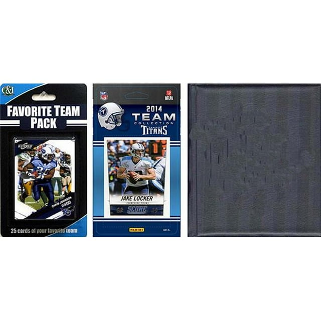 CandICollectables 2014TITANSTSC NFL Tennessee Titans Licensed 2014 Score Team Set & Favorite Player Trading Card Pack Plus Storage Album