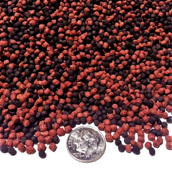 Aquatic Foods California Blackworm & Beef Heart 1/8" Floating Pellet Blend - 1/4-lb... GB-615