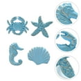 thumbnail image 4 of 4 Pcs Bouton en Fonte Style Océan Créatif Animal en Fer Forgé (Style Mixte), 4 of 6
