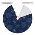 thumbnail image 2 of Sikiie Snowflake Dark Blue 30-48 inches {designName} Print Christmas Tree Skirt Snowman Xmas Tree Skirt with Edge Christmas Decorations for Holiday Party30", 2 of 7