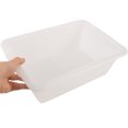 thumbnail image 2 of 3pcs Restaurant Commercial Bus Box Rectangular Plastic Storage Bin Dish Wash Basin Tub Utility Tote Bus Tub Washing Basin Tub with Handle for Restaurant, 2 of 8