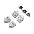 thumbnail image 4 of arctrm Durable Aluminum Leaf Spring Mount Hangers Shock Absorber Mounts Set Replacement Silver, 4 of 9