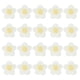 thumbnail image 1 of Uxcell 50-Pack Parches de Flores para Coser, Flores de Ganchillo Hechas a Mano de 1.6 Pulgadas para Ropa DIY [Blanco y Amarillo], 1 of 1