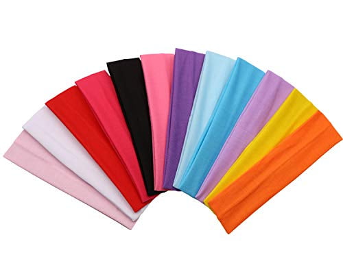 12 Different Colour Nylon Band Elastic For Headbands Band Craft Soft Hairband 