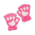 thumbnail image 1 of Qarigey Poliéster Regalos pensativos Guantes sin dedos de moda con garra de oso Guantes de medio dedo Rojo rosa lindo Type3 NO3, 1 of 6