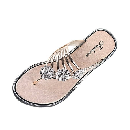 

fvwitlyh Flip Flop Socks for Women Flip Flops Sandals for Women with Arch Support for Comfortable Walk Summer Wedge Sandal Slip On Platform Sandals Shoes