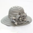 thumbnail image 3 of Kentucky Organza Wide Brim Sun Hat for Women Summer Derby Hats for Tea Party Bowler Cap, 3 of 4