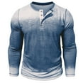 thumbnail image 6 of Fengactive Graphic Tees for Men Long Sleeve Tshirt Slim Fit Henley Shirts Lightweight Casual Tees Pullover Sweatshirts, 6 of 7