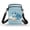 Blue Stripe, variant on Abstract Geometric 2 Layer Crossbody Bag for Shop Travel, Adjustable Strap Adjustable Shoulder Strap Phone Purse
