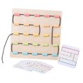 thumbnail image 3 of HILABEE Wooden Lacing Toy Fine Motor Skills Threading Board Block Toy Puzzles Board Game A, 3 of 9